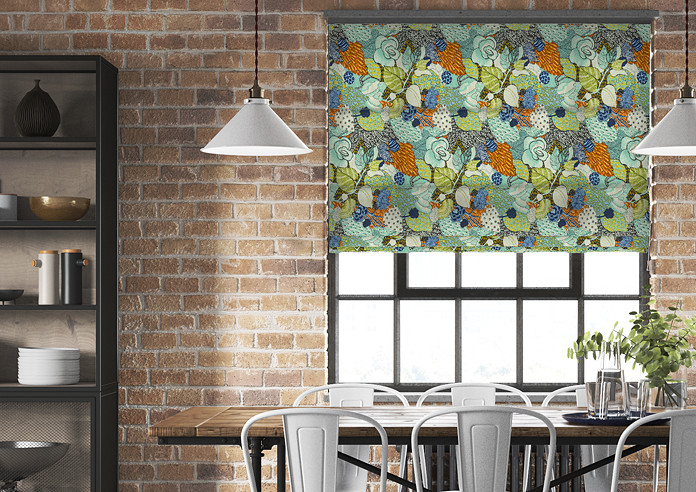 Phoebe, Aqua - Roman Blind - Image 3